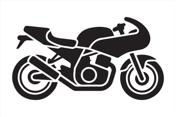 Obraz premium Motorcycle Silhouette Bundle Vector Illustration