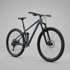 mountain bike isolated on gray background