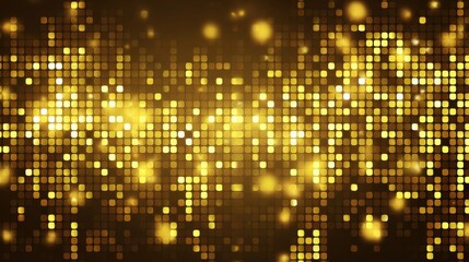 Naklejka premium Golden glitter background with sparkling effects for festive use, perfect for parties, promotions, and joyful visuals