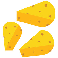 cheese slice icon vector