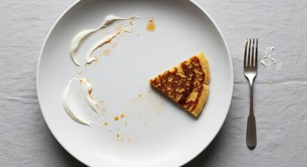 Authentic Central Asian Oromo Pie in a Top-Down Minimalist Style