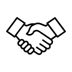 Obraz premium Two hands shaking in a gesture of partnership, symbolizing agreement and collaboration, with a clean background emphasizing unity and teamwork in a professional context