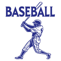 Naklejka premium Solid Vector Icon for Baseball