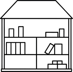 vector drawing of house