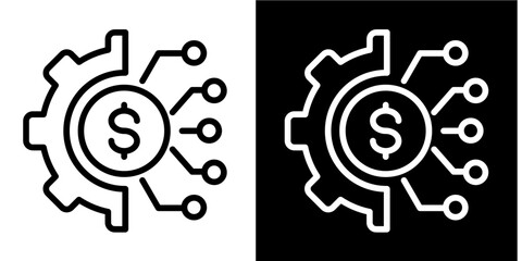 Business Transformation  Icon Set White Style Collection

