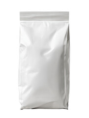 Blank white resealable pouch