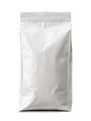 Blank white plastic pouch