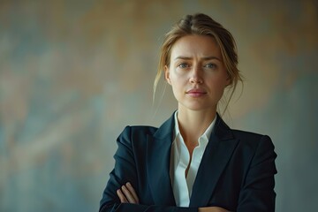 High Detail Picture of Portrait of Woman Business Leader in Office Setting