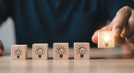 Creative ideas blossoming, find your best innovation and inspiration today