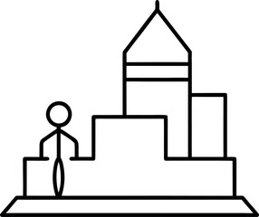 business symbol white man