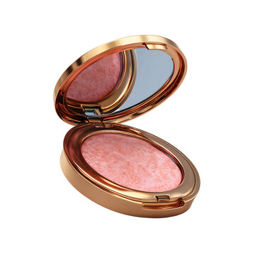 Compact Powder Case Makeup Beauty Cosmetic Fashion Essential isolated on transparent background