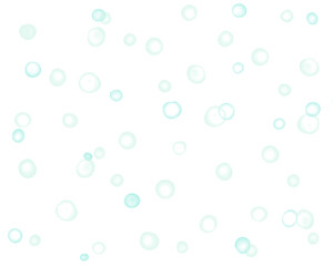 Colorful Hand-Drawn Soap Bubble Background with Soft Watercolor Pastel Style