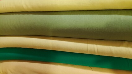 Stack of Solid Color Fabrics
