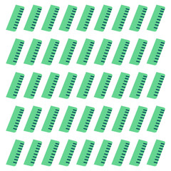 Creative seamless pattern featuring colorful rulers arranged in a clean repeat design with precise lines and playful geometry, ideal for school supplies, stationery, fabric prints, backgrounds, and ed