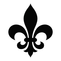 Black Silhouette Fleur De Lis Icon Isolated on White Background 4k H D High Quality Image Stock Photo Download isolated on a transparent background