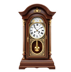Ornate wooden grandfather clock