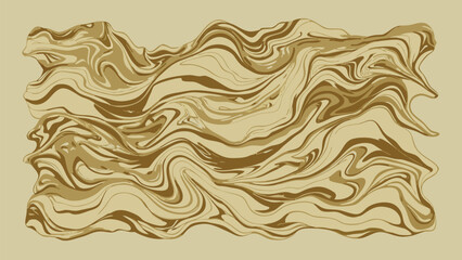 Fototapeta premium Abstract flowing organic shapes in shades of brown and beige with a marbled texture background