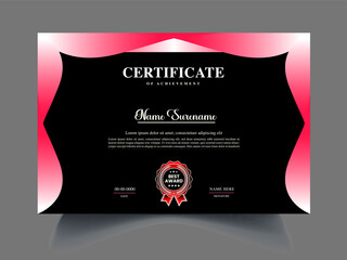 printable, customizable academic certificate design templates