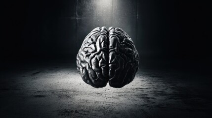 Human brain anatomy graphic design