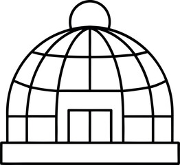 vector illustration of a cage with birds