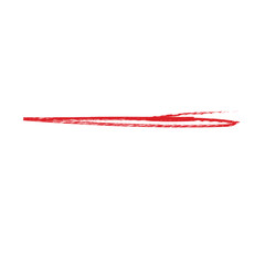 Hand-Drawn Red Underline Grunge Line