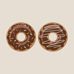 Digital illustration of two delicious chocolate bars with intricate details