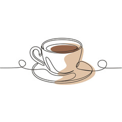Minimalist line art illustration of a stylized object