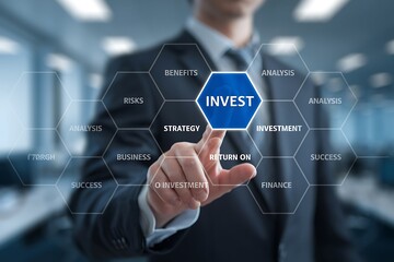 Teacher presenting investment strategy to become a successful bu