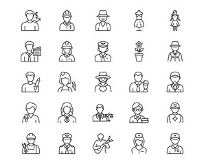 Diversity Line Vector Icons