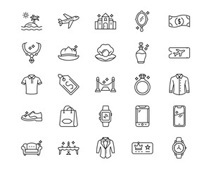 Luxury Line Vector Icons