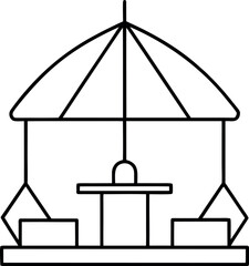 vector illustration of an old fashioned lantern