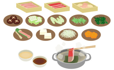 しゃぶしゃぶ食べ放題具材セット