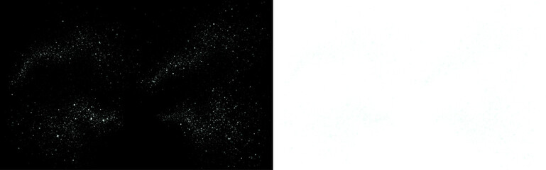 Abstract starry night sky png overlay with shimmering stars on a black background, perfect for creative design projects and enhancing visual storytelling elements