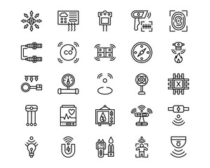 Sensors Line Vector Icons