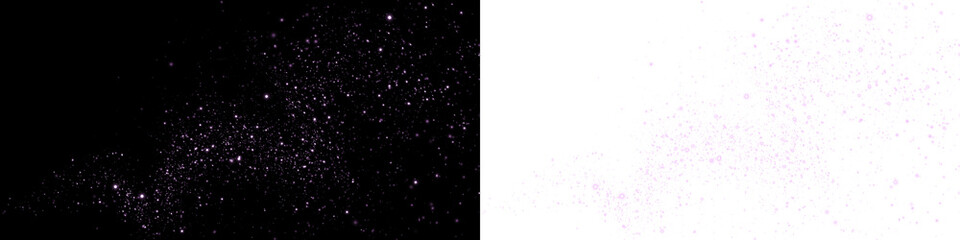 Abstract starry night sky overlay with sparkling stars on a dark background, contrasting with a soft pastel gradient, ideal for creative design projects and visual storytelling