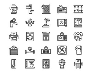 Smart Home Line Vector Icons