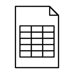 Spreadsheet Document Icon