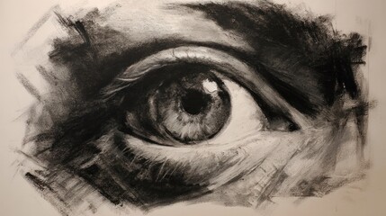 Detailed eye drawing