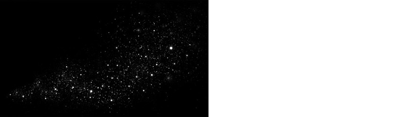 Starry night sky overlay with shimmering stars and cosmic dust, creating a mystical atmosphere for...