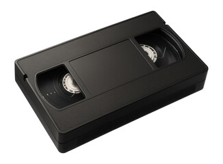 Obraz premium Black VHS video cassette tape.