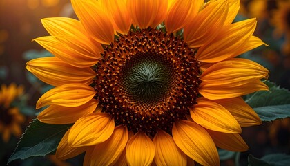 Close-up of a vibrant sunflower
