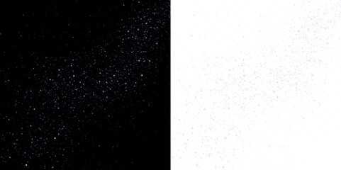 Sparkling glitter overlay on contrasting black and white backgrounds, creating a dynamic visual effect for creative projects and design applications, enhancing artistic expression and versatility
