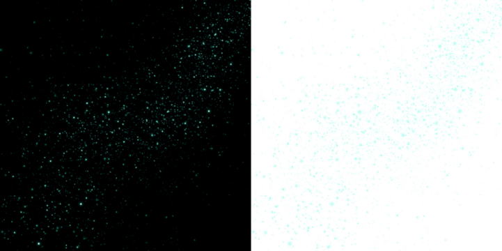 Sparkling teal glitter overlay on contrasting black and white backgrounds, creating a vibrant visual effect for creative design projects and artistic expressions