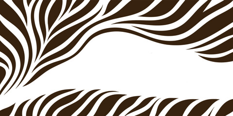 Abstract zebra stripe pattern background with organic wave lines, animal skin texture design, and natural safari style illustration perfect for print, fabric, or wallpaper.
