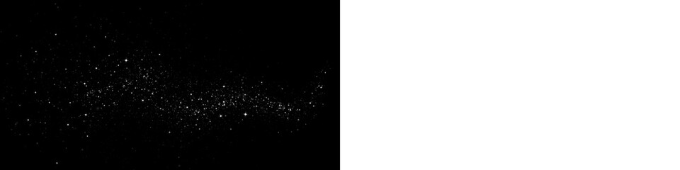 Sparkling glitter overlay on a black background, creating a magical and enchanting atmosphere,...