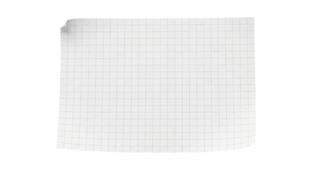Blank graph paper with grid lines and transparent background for design projects