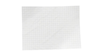 Blank graph paper sheet with transparent background for designs