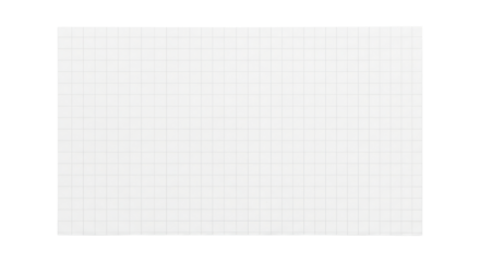 White grid paper on transparent background for art and design projects