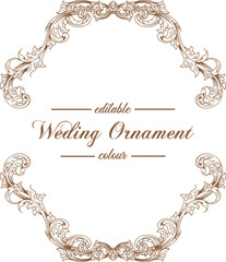 Ornament pattern frame