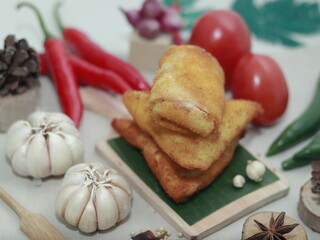 Risoles, a delicious and savory traditional Indonesian dish, include chicken risol and mayonnaise...